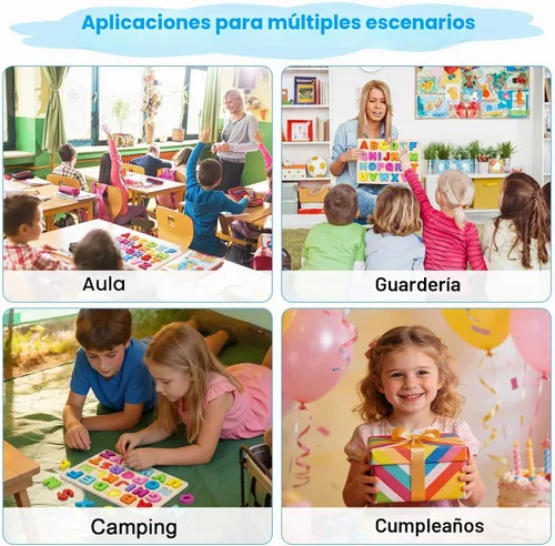 Vista 6 de Attmu - Rompecabezas de madera para niños pequeños