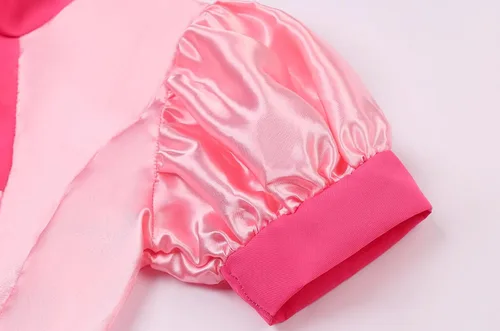 Vista 5 de Disfraz de princesa melocotón para niñas con corona y accesorios