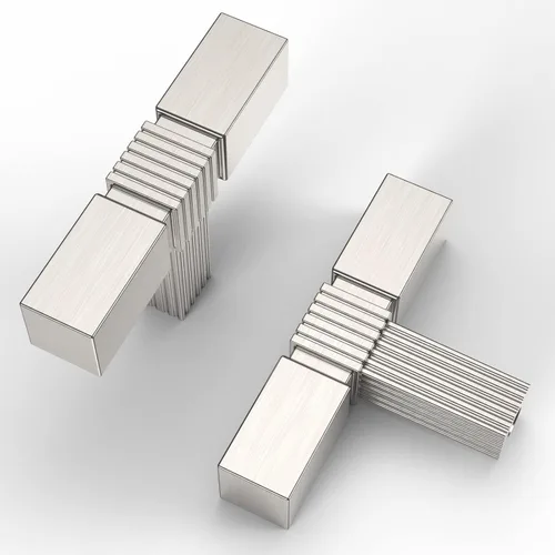 Vista 21 de Asidrama - Paquete de 6 manijas de gabinete de cocina color níquel satinado cepillado de 3.75 pulgadas (96mm), tiradores para gabinete, accesorios