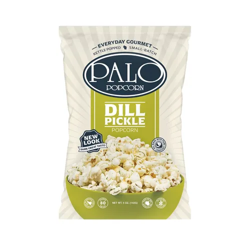 Vista 4 de Palo Popcorn Palomitas de maíz con eneldo, bolsas de 5 onzas (paquete de 6)