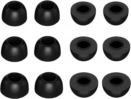 Vista 5 de Auriculares de espuma compatibles con Galaxy Buds 2 Pro SM-R510, 6 pares de tamaños S/M/L, puntas de espuma viscoelástica suave, compatibles