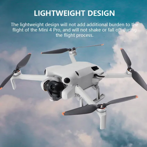 Vista 3 de Mini 4 Pro Tren de aterrizaje extendido, pata de araña de aterrizaje plegable compatible con accesorios DJI Mavic Mini 4 Pro