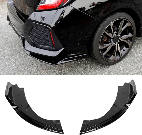 Vista 50 de SCITOO Alerón de borde de parachoques delantero mate negro para Ford Focus ST años 2013-2014 - Spoiler frontal de polipropileno