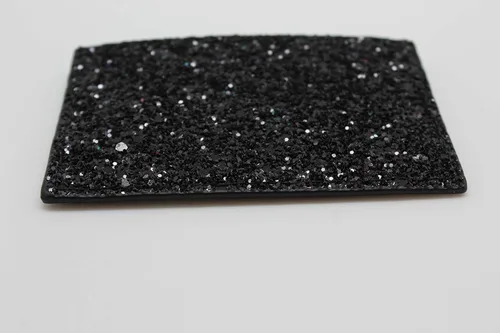 Vista 4 de Kate Spade New York Graham Greta Court Wallet Business - Estuche para tarjetas de crédito con purpurina, color negro, pequeño, Cartera con tarjetero