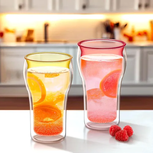 Vista 2 de Amazing Abby - Rockies - Vasos de plástico aislados de 20 onzas (juego de 4), vasos de plástico de doble pared, vasos reutilizables de varios