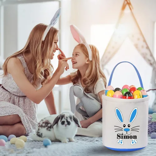 Vista 5 de Regalos de Pascua personalizados para niños, cestas de Pascua personalizadas de Jocidea para niños, canasta de Pascua juguetes para niñas, juguetes
