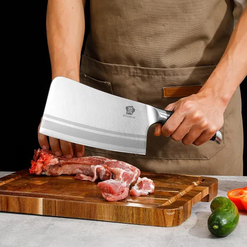 Vista 7 de WILDMOK Juego de bloque de cuchillos de cocina, juego de 17 piezas con bloque de madera, juegos de cuchillos de cocina de acero alemán con picador