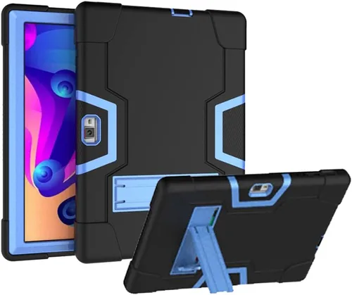 Vista 7 de Funda híbrida para tablet HAOVM S30 / Vankyo S30 para tableta, compatible con niños, funda Vankyo s30, a prueba de golpes, parte trasera dura