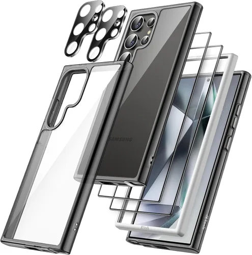 Vista 11 de JETech Funda 5 en 1 para Samsung Galaxy S24 Plus, antiamarilleo Transparente