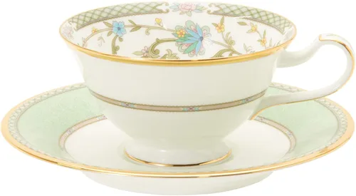 Vista 2 de Noritake Juego de platos Yoshino para té y café, Y6988/9983 (importación de Japón)