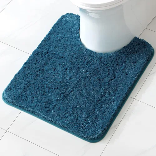 Vista 89 de MIULEE Alfombras de baño negras, suaves y pequeñas, absorbentes, antideslizantes, de secado rápido, esponjosas, para baño, bañera y duchas, lavables