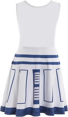 Vista 2 de Ruikajia Disfraz de rey Chewbacca con diamantes de imitación disfraz de princesa Leia disfraz de Darth Vader BB8 R2D2