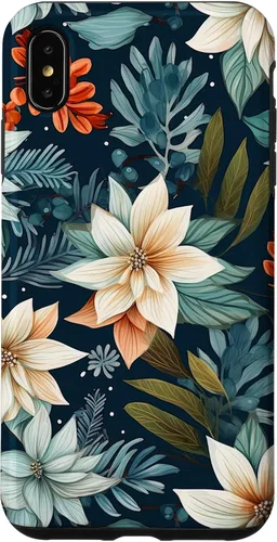 Vista 11 de iPhone 16 Aesthetic Christmas Floral Pattern Winter Flower Girl Women Case