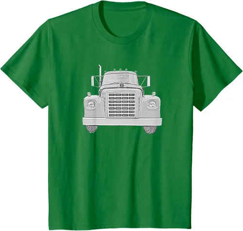 Vista 32 de Camiseta clásica de camión pesado International Harvester IH Loadstar, Negro, S