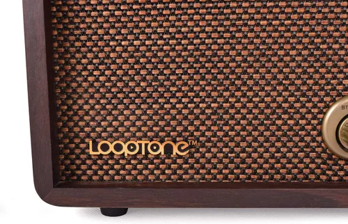 Vista 7 de LoopTone Radio FM AM Radio retro de madera con Bluetooth Play MP3 y antena integrada altavoz para cocina, sala de estar, café