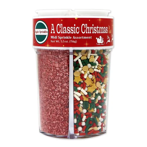 Vista 3 de Mystic Sprinkles Surtidos de 4 celdas (una Navidad clásica en oro, Midi)