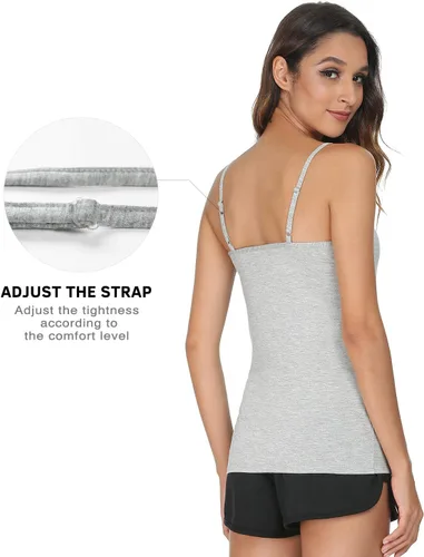 Vista 3 de Vislivin - Camiseta sin mangas para mujer con tirantes ajustables