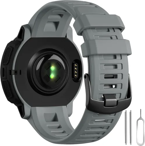 Vista 16 de GEAK Compatible con correas de reloj Garmin Instinct, correa de silicona suave de 22 mm para muñeca deportiva, reemplazo compatible con correa