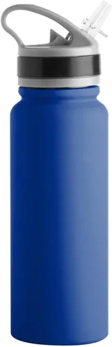 Vista 2 de Logo Brands MLB - Botella deportiva de acero inoxidable con tapa abatible, 25 onzas (Chicago Cubs)