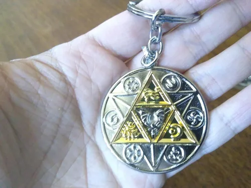 Vista 3 de Llavero Triforce - Llavero con medallón Triforce