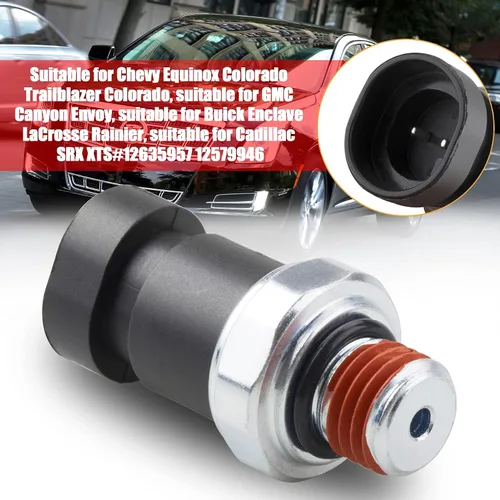 Vista 4 de Interruptor de sensor de presión de aceite D1843A, compatible con Chevy Equinox Colorado Trailblazer Traverse Impala Cadillac SRX XTS Buick Enclave