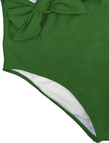 Vista 6 de Modihito Traje de baño de una pieza para mujer con corte frontal, corte alto, monokini