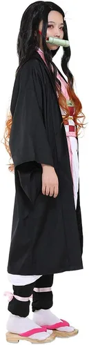 Vista 3 de miccostumes Kimono para mujer y niña disfraz de cosplay con bambú