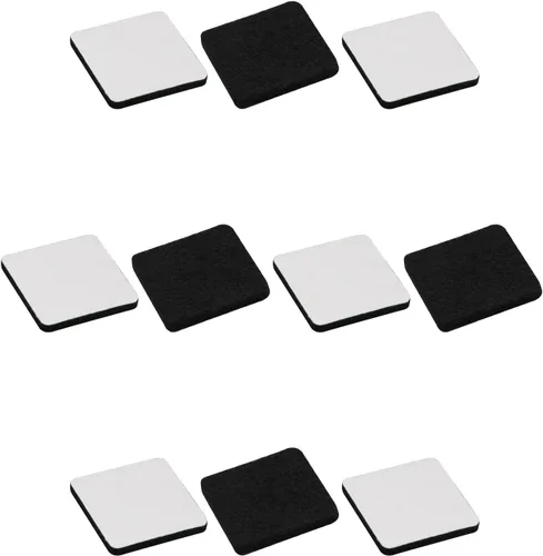 Vista 15 de 48 almohadillas de fieltro para muebles, almohadillas cuadradas de 0.63 pulgadas, protectores de suelo autoadhesivos antiarañazos para pies