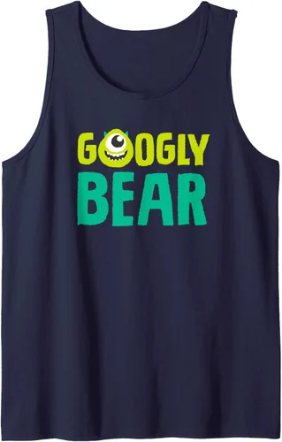Vista 7 de Disney and Pixar's Monsters, Inc. Mike Wazowski - Camiseta sin mangas con oso, Negro, S