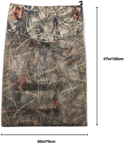 Vista 2 de Bolsa de malla para caza de aves acuáticas de pato ganso pavo, con correas ajustables