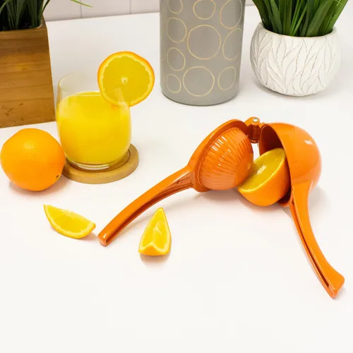 Vista 2 de BergHOFF CooknCo - Juego de 2 exprimidores de cítricos de aluminio, limón y naranja