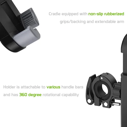 Vista 7 de Cellet Soporte universal para teléfono para motocicleta, bicicleta, compatible con iPhone de Apple, Samsung Galaxy, Google Pixels, Motorola