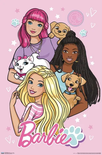 Vista 18 de Trends International Mattel Barbie - Bonito póster de pared, 22.4 pulgadas de largo x 14.7 pulgadas, versión enmarcada en madera de granero Versión