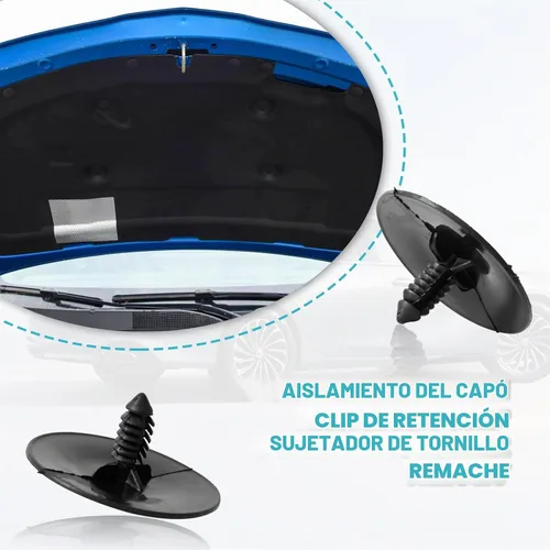 Vista 6 de Clips de retención de aislamiento de panel de capó compatibles con GM 3078511 3977775 tamaño de orificio de 1/4 pulgadas (30 piezas)