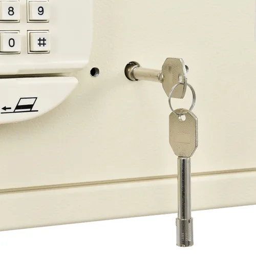Vista 7 de Global Industrial Cerradura electrónica personal segura de hotel con ranura para tarjeta y teclado, capacidad de 1.2 pies cúbicos, con llave