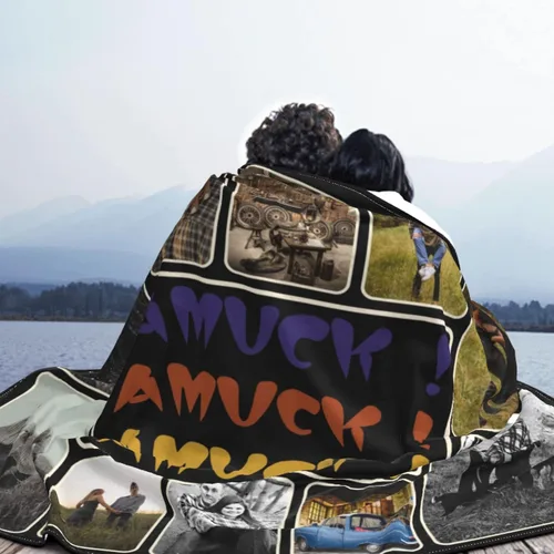 Vista 6 de Amuck - Manta personalizada con foto y texto, para sofá, cama, sofá, hogar (10 collages de fotos), 50 x 40 pulgadas