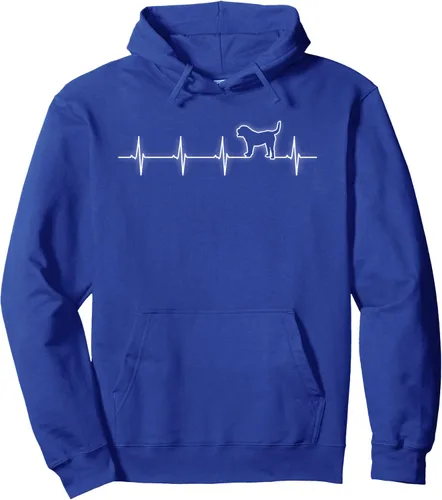 Vista 3 de Presa Canario Heartbeat Dog Gifts Pullover Hoodie