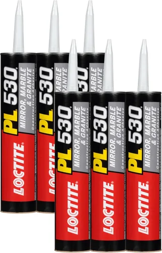 Vista 8 de Loctite PL 530 Adhesivo de construcción de espejo, mármol y granito, 10 onzas