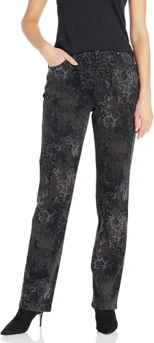 Vista 44 de Gloria Vanderbilt - Pantalones de mezclilla Amanda clásicos de tiro alto y pierna cónica petite para mujer Begonia Bloom