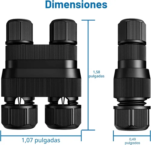 Vista 6 de SUNVIE Fastlock2 - Conector de cable de bajo voltaje para iluminación de paisaje, impermeable, conector de bajo voltaje, conectores de cable