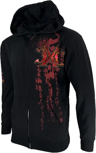 Vista 8 de Xtreme Couture by Affliction - Sudadera con capucha para hombre, color negro piraso, Negro
