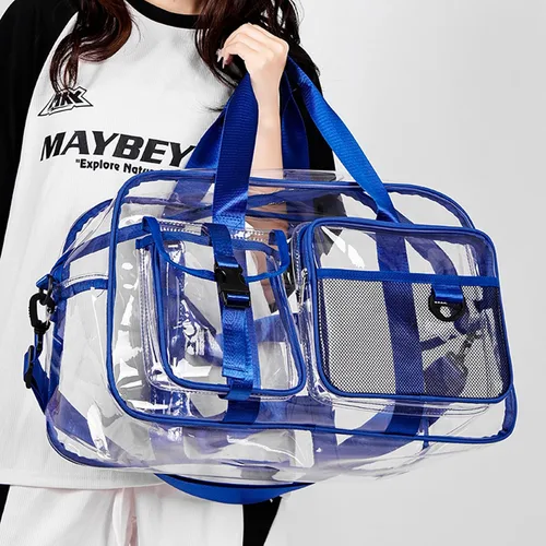 Vista 363 de Pequeña bolsa de gimnasio para mujer, bolsa de viaje con compartimento para zapatos