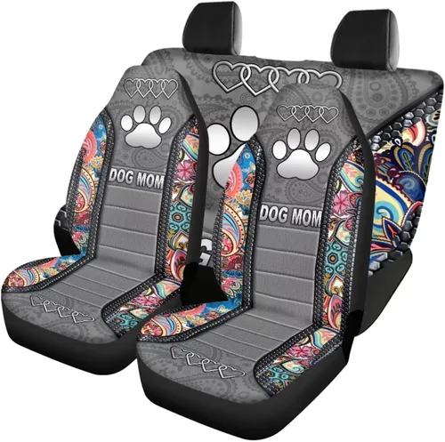 Vista 20 de Howilath 250 USA Anniversary - Juego de 4 fundas de asiento de automóvil de ajuste universal para asientos delanteros y traseros para uso en todas