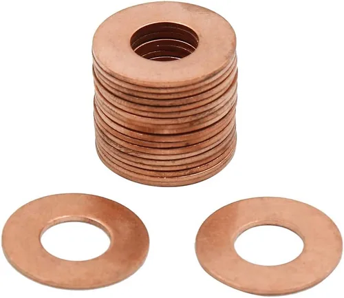 Vista 36 de X AUTOHAUX Anillo de sellado plano de cobre métrico M6 x 0.354 in x 0.039 in para tuerca de tornillo