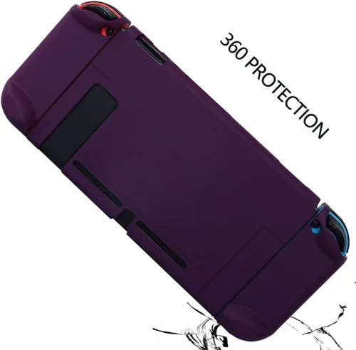 Vista 7 de COMCOOL Dockable Case for Nintendo Switch 3 in 1 Protective Cover Case for Nintendo Switch and Joy-Con Controller with Screen Protector and Thumb