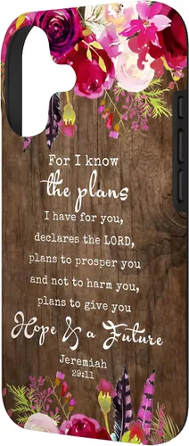 Vista 2 de for I Know The Plans I Have for You - Funda cristiana para iPhone 17 de Jeremías 29:11