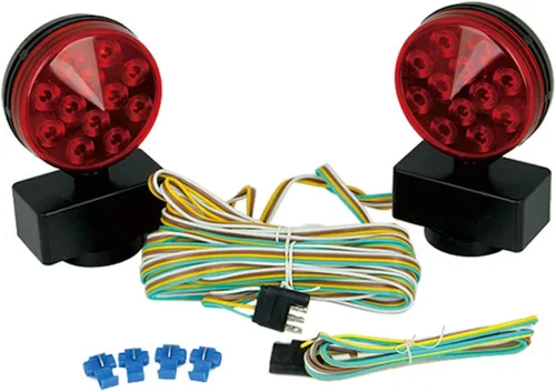 Vista 4 de MaxxHaul 80778 Kit de luces magnéticas de remolque (doble cara para RV, barco, remolque y más aprobado por DOT)
