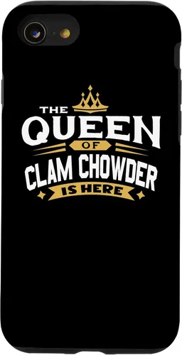Vista 8 de iPhone 12 mini The Queen Of Clam Chowder Is Here Case