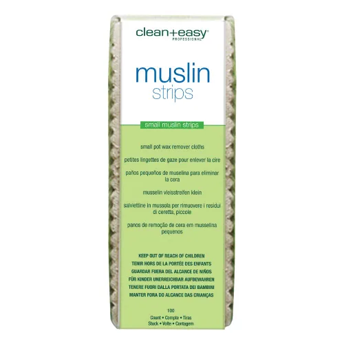 Vista 7 de Clean + Easy Tiras de cera de muselina para piernas grandes, 100