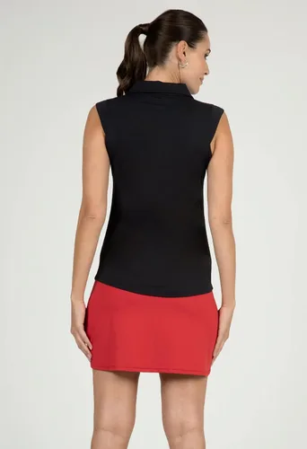 Vista 5 de IBKUL Athleisure Wear 84000 Polo de protección solar UPF 50+ Icefil Cooling Tech Solid sin mangas